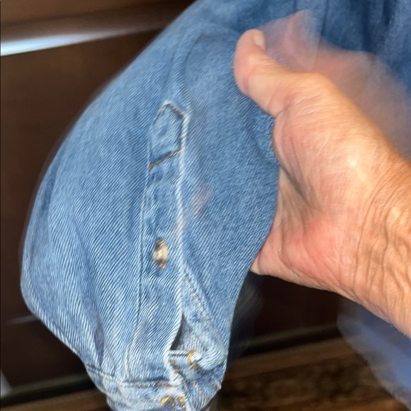 Disney Blue Denim Button Down Shirt with Embroidered Characters - Picture 4 of 5